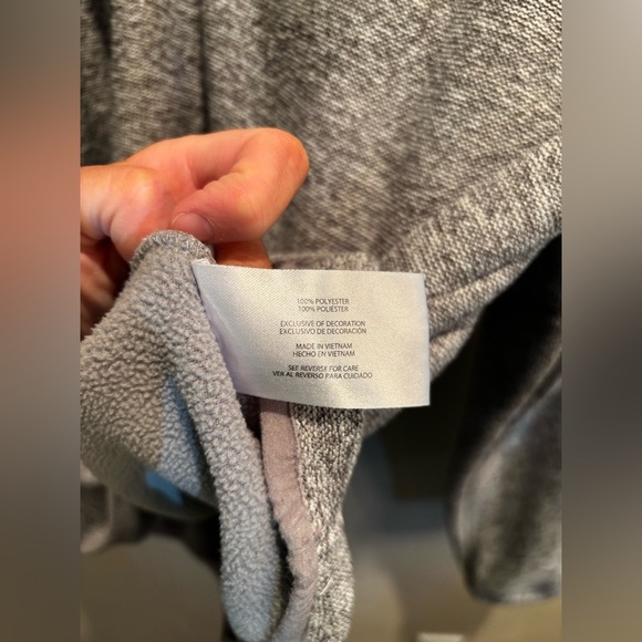 Eddie Bauer Men's Heather Gray Zip-Up Sweater large winter fall neutral basic - Picture 7 of 14